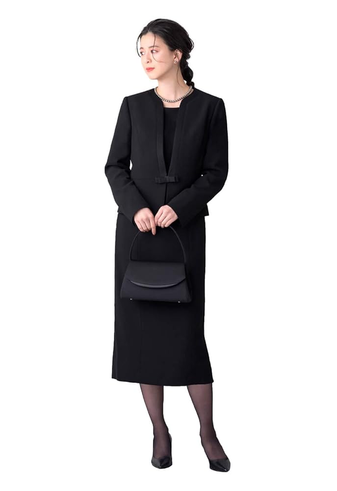 Amazon.co.jp: [ルルコ] ブラックフォーマル レディース 喪服 前