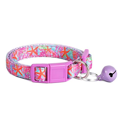 WAAAG Pet Supplies, (Beach Starfish) Cat Collar, Dog Collar, Cat Leash, Dog Leash, Cat Harness, Dog Harness, Small Dog Collar, Medium Dog Collar, Large Dog Collar (Pet Collar, XXS)