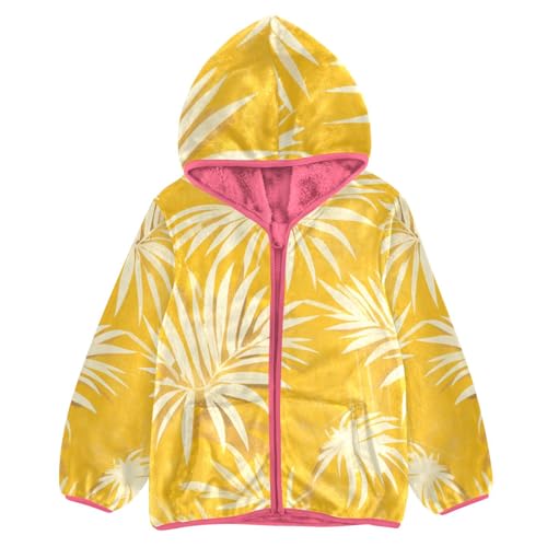 GuoChe Penguin Wheat Girls Sherpa Jacket With Hood