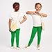 Merry Style Leggins Mallas Pantalones Largos Ropa Deportiva Niña MS10-130 (Verde, 158...