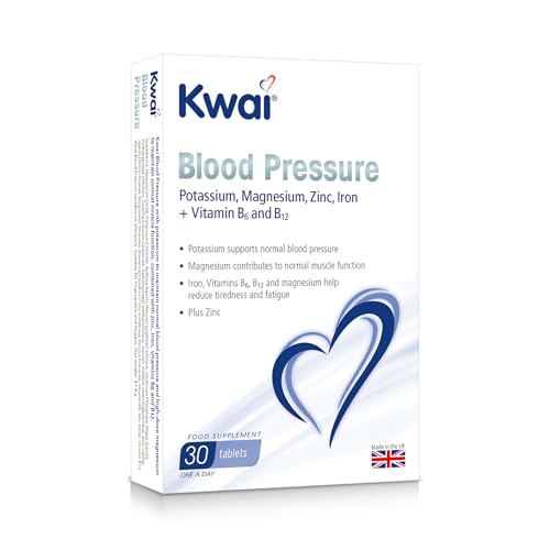 Kwai Blood Pressure 30 Tablets (Pack of 1) Potassium Supports Normal Blood Pressure Magnesium Contributes to Muscle Function One A Day Supplement