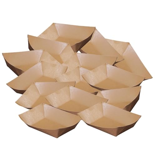 Barcos de papel para snacks contenedores desechables comida rápida 8