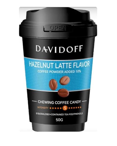 Image of Davidoff Chewing Coffee Candy Hazzel Latte Flavour 50g