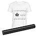 Glitter HTV Vinyl - 12inch x 5ft PU Heat Transfer Vinyl roll for Silhouette Cameo & Cricut Easy to Cut, Weed and Transfer, Iron On Htv Vinyl Design for T-Shirt, Clothes and Other Textiles(Black)
