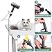 JoyHuaTrade Dog Hair Dryer Holder, Alloy Adjustable Lazy Hair Dryer Hands Free Stand with 360° Rotatable Clamp for Pet Dog Cat Grooming (White)