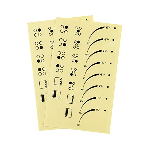 Manwu 2 Sets Flame Indicators Ring Stove Sticker Decal Label For Burner Cooktop Hob Cooker Top Markings Oven Replacement Adhesive Knob Symbols (Black Print For Silver, White Or Light Coloured Stove) #TOP4