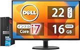 【整備済み品】 【Dell Core-i7 & 22インチ液晶PCセット】intel Core i7-7700、RAM:16GB、SSD:512GB/フルHD（1920x1080）液晶モニタ/光学ドライブ/5.8Ghz WI-FI/Bluetooth/Windows11 Pro & KINGSOFT WPS Office/デスクトップパソコン