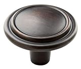 Amerock | Cabinet Knob | Oil Rubbed Bronze | 1-1/4 inch (32 mm) Diameter | Everyday Heritage | 1 Pack | Drawer Knob | Cabinet Hardware