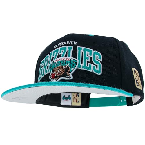Mitchell & Ness Team Arch Snapback (NBA/HWC) - Vancouver Grizzlies (Noir/Turquoise)