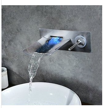 Robinet cascade LED laiton pour remplacer un mitigeur de douche