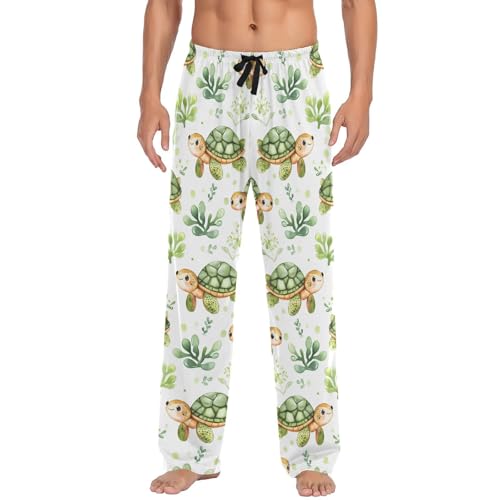 Pantalon de pyjama homme motif tortue, idée cadeau originale S-XXL