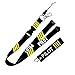 MELIFE Pilot Lanyard 4 Stripes for Keys with Detachable Safety Buckle Traveler Pilot Keychain Baggage Tag set