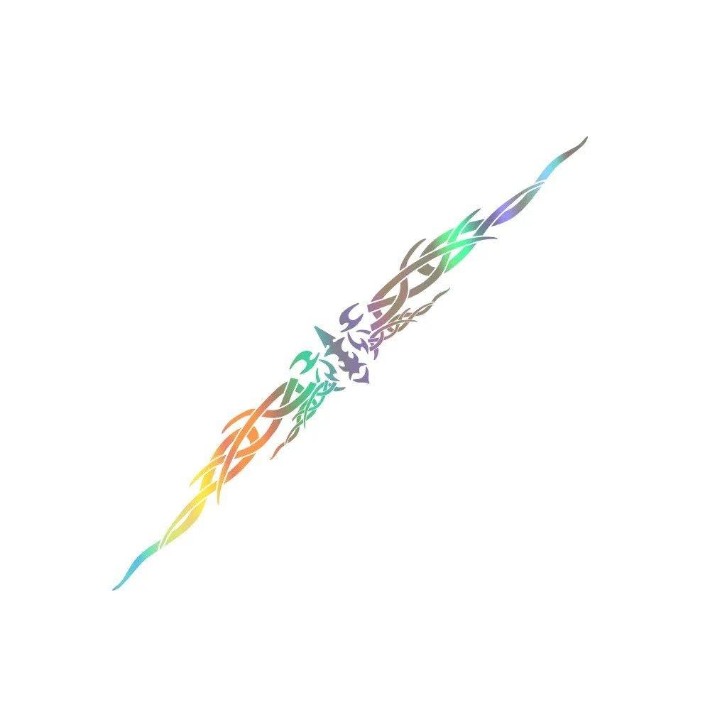 Auto Accessory Car Front Windshield Sticker Graphics Creative Windscreen Decor Decal Vinyl DIY Wraps Decoration(Colorful Laser)