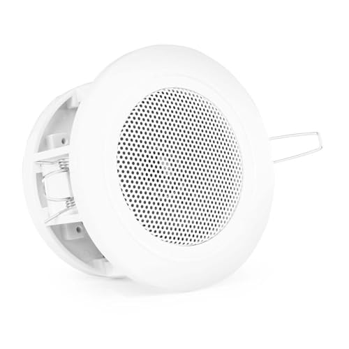 Power Dynamics CSBA3L Haut-Parleur de Plafond Encastrable 30 Watts - Blanc, 8 Ohm, 3 Pouces, Enceinte Passive, Enceinte Compacte, Idéal pour Diffuser Une Musique d'Ambiance dans Votre Pièce