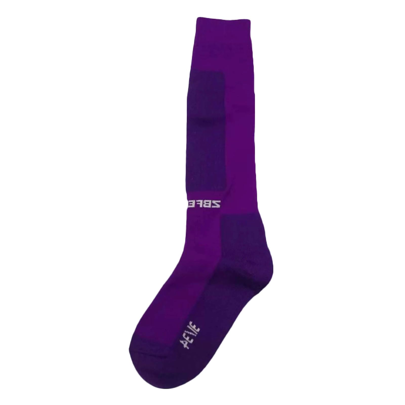 LXRHLIKG Fencing Stockings, High Long Sports Socks with Elastic Sock Cuff, Breathable Sweat Absorbing Fencing Socks for Men Women, Fencing Equipment(Purple,S)