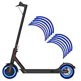Auskong Reflective Stickers for Electric Scooter, Waterproof Wheel Film Stickers Electric Scooter Decal Accessories, Compatible with Ninebot Max G30 Electric Scooter