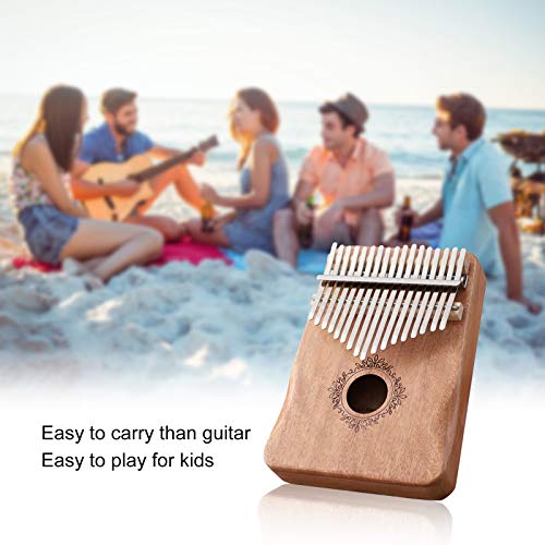 pedkit 17Keys Portable Thumb Piano Beginner Instrument Kalimba Finger Piano Mbira Pequenos brinquedo