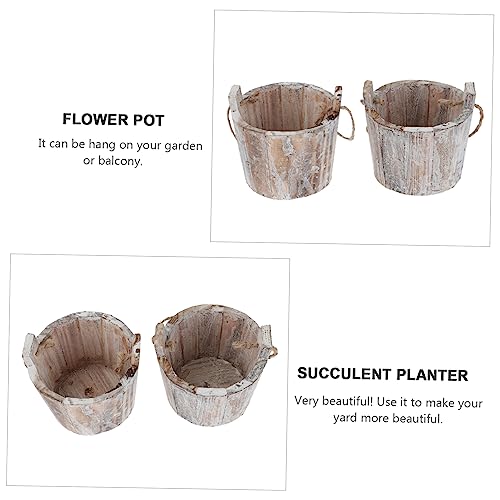 Pot de fleurs bois suspendu pour gagner de la place au balcon - 8