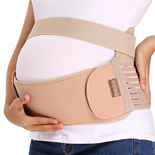 Maternity Belly Band for Pregnant Women, Maternity Belt, Pregnancy Belly Support Band for Abdomen,Breathable and Adjustable Belly Brace, Relieve Waist and Back Pain (Large)