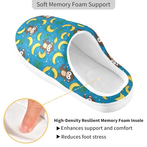 Space Planet Galaxy Astronaut Slippers for Women Men Indoor Slippers Memory Foam Fuzzy Slippers House Shoes for Indoor Outdoor Size 6/73