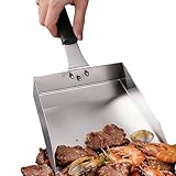 Griddle Food Mover – Stahl, Grillspatel, Smash Burger Food Shovel, Edelstahl- Mover Smash für Picknick im Hinterhof, Restaurant, Pfannkuchen, Grillen, Hamburger, Küche, Camping