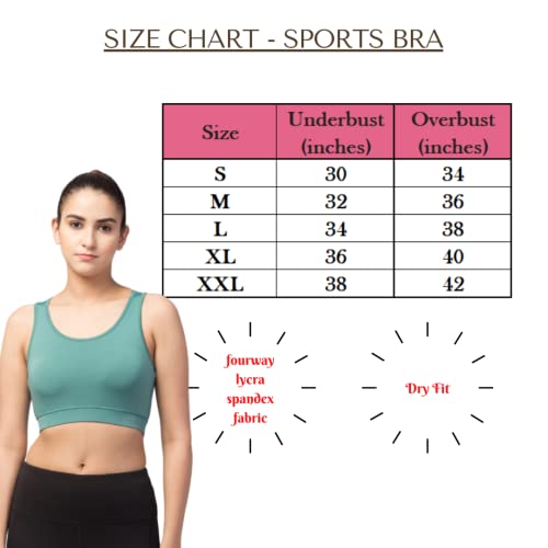 Image of Kopykat Women's Non Padded Wire Free Fourway Lycra Sports Bra