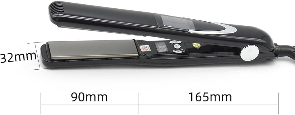 PRO Vibrating Ceramic Tourmaline Ionic Flat Iron, 1-inch - Fast, Frizz-Free Ceramic Hair Straightener with Easy, Gentle Glide for Waves, Curls, Smooth Hair - Professional Styling Tools