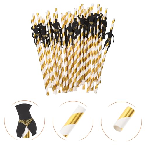 36 pitillos desechables de papel para fiestas miniatura 5