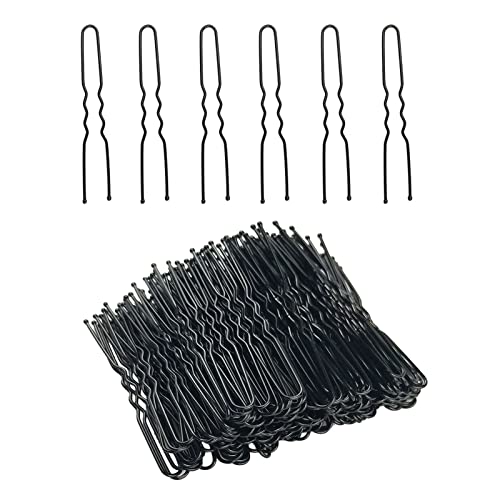 U Shaped Hair Pins, 220Pcs 6Cm Bun Hair Pins With Storage Box By Peouwnes, Black #TOP26