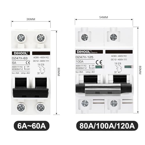 Disjoncteur CC 25A pour panneau solaire et batterie 400V contre les surcharges - 3