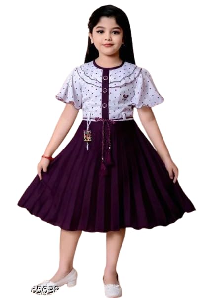 Kids Girls Cotton Linen Knee Length Frock Dress - Review, Price and Buying Guide