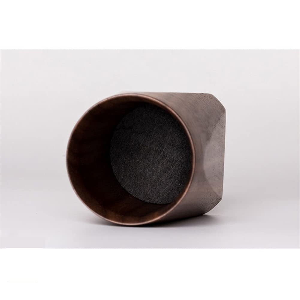 Stifthalter Schwarz Walnuss Ganz Holz Bleistifthalter, Anti-Rutsch-Bottom-Pen-Organisator für Schreibtisch, Schule Home Office Bleistift Cup (Color : Brown)