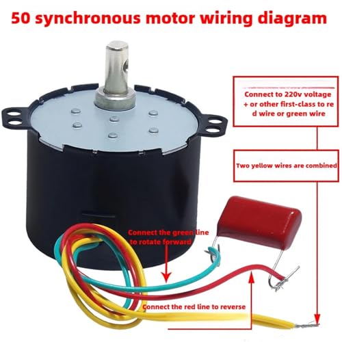 Moteur synchrone 50KTYZ avec inversion positive et négative CA 220V - 2