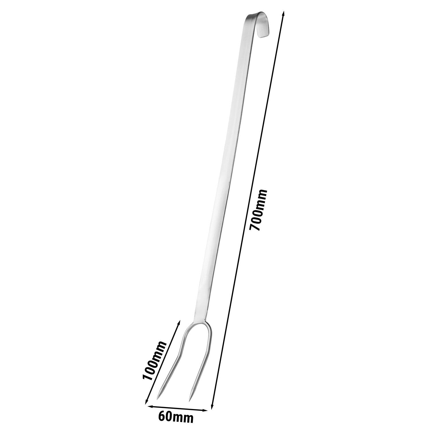 GGM Gastro | TFGG27 | (4 Stück) Tranchier-/ Fleischgabel - mit 2 Zinken - Länge: 700mm