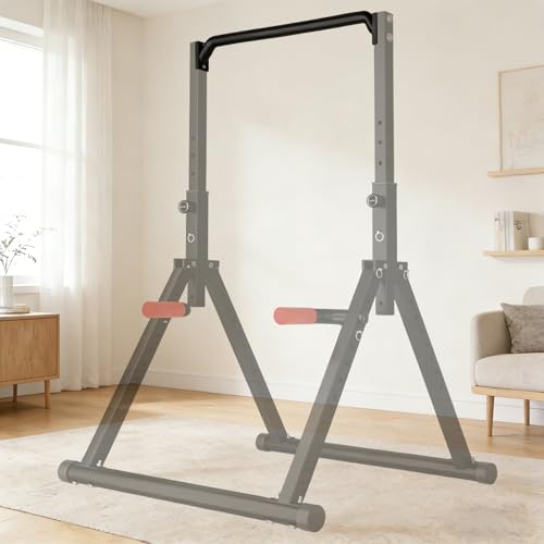 Image of WATBKHE Power Tower Pull Up Dip Station Foldable, Pull Up Bar Station Adjustable, Multi-Function Home Gym, Strength Training Fitness Equipment, Triangular Design, for Home Outdoor