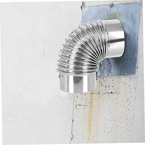 Chimney Exhaust Wood Stove 6 inch Stove Flue Kitchen Vent Hoses Pellet Stove Wood Stove Exhaust Pipes Elbow 6 Stove Flexible Stainless Steel rain hat