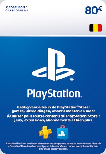 80€ Carte Cadeau PlayStation pour PlayStation Plus | Compte PSN belge uniquement [Code par Email]