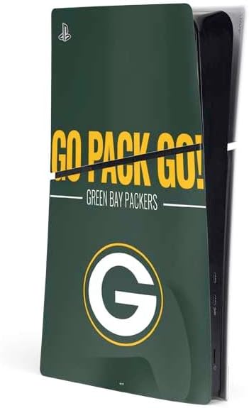 Skinit Decal Gaming Skin Compatible with PS5 Slim Digital Edition Console - Officially Licensed NFL Green Bay Packers Design