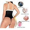 Hioffer 328 Women Waist Cincher Girdle Tummy Slimmer Sexy Thong Panty Shapewear Black