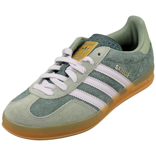 Image of adidas Gazelle Indoor Men's Sneaker, Mineral Green /Silver Dawn /Silver Green, Size 9