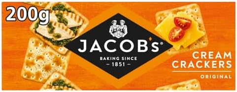 JACOB'S Original Cream Crackers, 200g (Pack of 1)