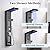 DELAVIN LED Stainless Steel Shower Panel Tower System, Wall-Mount Shower Panel with Rainfall Waterfall Shower Head, Massage Body Jets, Tub Spout, Handheld Shower, Brushed Black