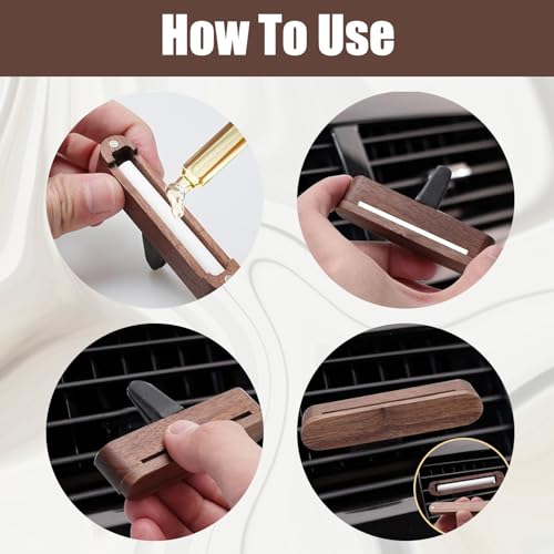 Auto Diffuser 2 Stück Diffuser Auto Auto Duft Nachfüllbar Ätherische Öle Zubehör Aroma Diffuser Auto Geeignet für Autos, Badezimmer Schlafzimmer Haustierhäuser