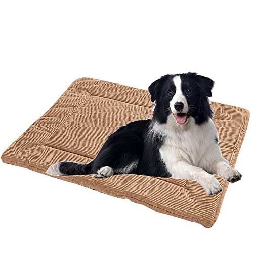 Pet Blanket Dog Bed Mat Crate Pad Mat Soft Pet Bed Comfortable Pet Sleeping Pad Reusable Machine Washable Pet Mattress for Dog Sleeping Bed Mat Cat Beds Anti-Slip Dog Mattress Kennel Pad Large