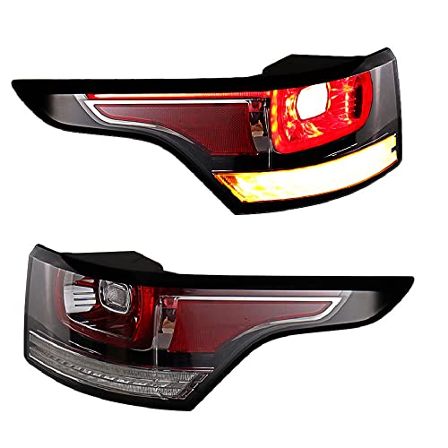 Astra Depot Pair Running Brake Tail Light Assembly Turn Signal Reverse Lamp Compatible with 2014-2017 Land Rover Range Rover Sport LR061589 LR061588