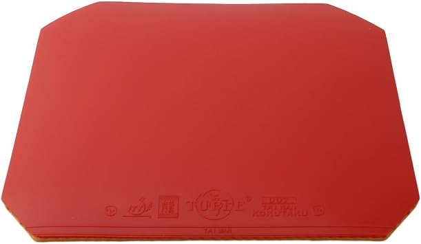 Table Tennis Rubber with Hard Sponge for Fast Attack Style 39 Hardness Reverse Sheet 2.0-2.2 mm Thickness for Ping Pong PaddleRed