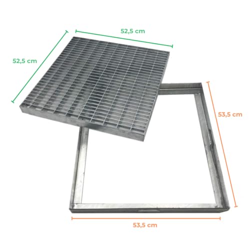 Grille de collecte des eaux pluviales EINSIDE anti-talon en acier - 4