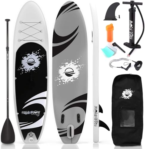 🏄‍♂️GONFIABILE E PORTATILE: Il paddle gonfiabile si gonfia e sgonfia rapidamente e può essere arrotolato per un facile stoccaggio e viaggio, il che lo rende ottimo per escursioni in campeggio, in barca e per i rider con spazio di trasporto/stoccaggio limitato.