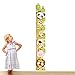 Dekoracyjna Naklejki Na Ścianę Naklejki ścienne Kids Child Height Wykres Miernik zwierząt Wspinaj się Drzewo Winyl Tapeta Dom Dekoracyjne Naklejki Zdejmowane Naklejki Na Ścianę Sypialni
