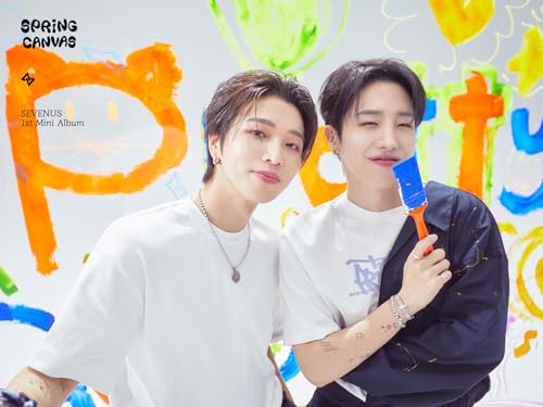 CD SEVENUS SPRING CANVAS Mini Album Kpop Photocard Poster - 7